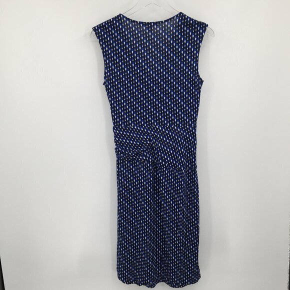 DVF Diane von Furstenberg Leora Silk Diagonal Dots sheath dress silk jersey 8 - Picture 5 of 7